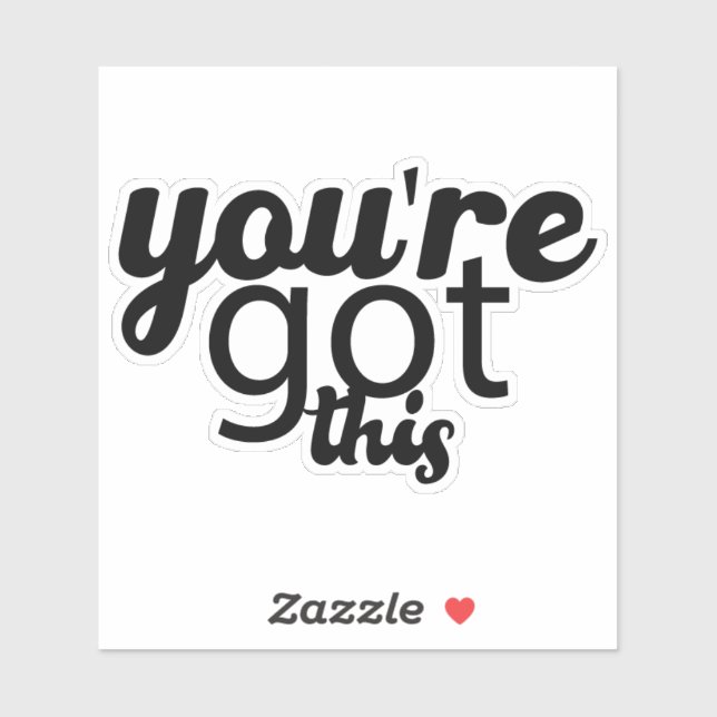 You've Got This Waterproof Retro Sticker (Sheet)