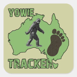 Yowie Tracker Square Sticker