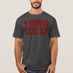 Yowie Wowie Vintage Maroon Text T-Shirt
