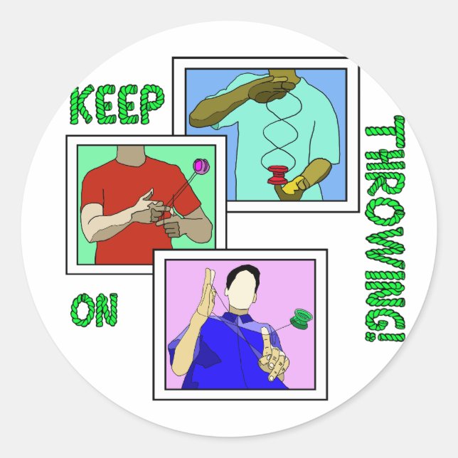 yoyo Classic Round Stickers (Front)