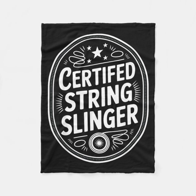 Yoyo Player Vintage Yo-yo  Fleece Blanket (Front)