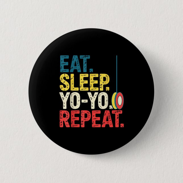 Yoyo Player Yo-yo Enthusiast  6 Cm Round Badge (Front)