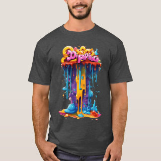 ypography Graffiti Artee girl T-Shirt