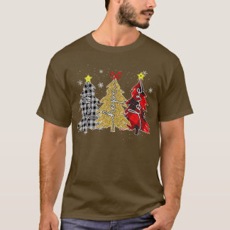 yqQG Leopard Faith Merry Xmas Christmas Tree Chris T-Shirt