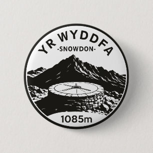 Yr Wyddfa Snowdon 1085m Summit Achievement 6 Cm Round Badge