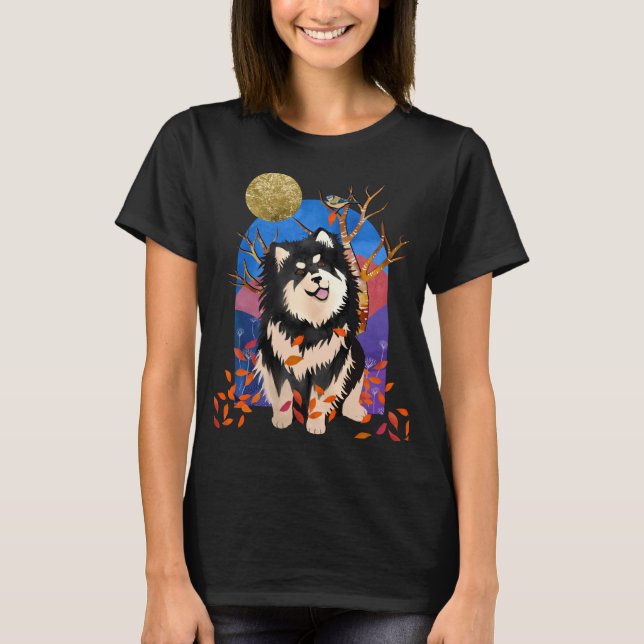 YRSE  IN AUTUMN - Finnish Lapphund DARK shirts (Front)