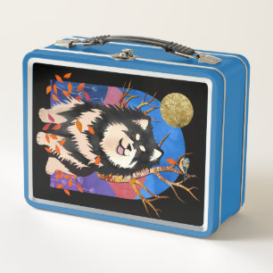 YRSE IN AUTUMN - Finnish Lapphund metal lunch box