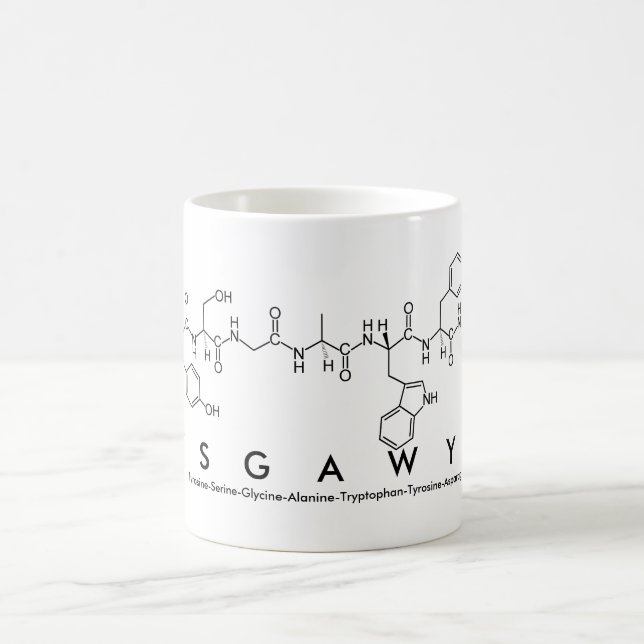 Ysgawyn peptide name mug (Center)