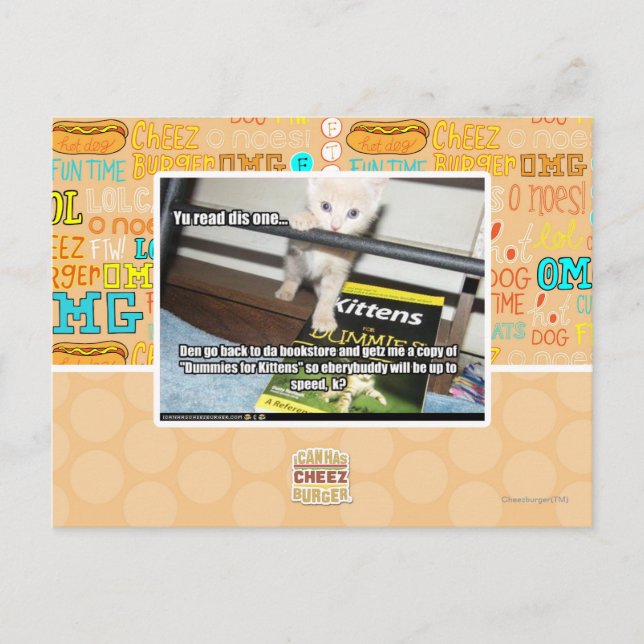 Yu red dis one.. postcard (Front)