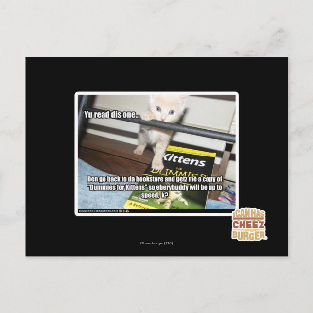 Yu red dis one.. postcard (Front)