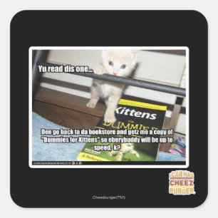 Yu red dis one.. square sticker