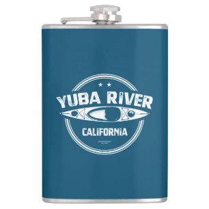 Yuba River California Kayaking Hip Flask