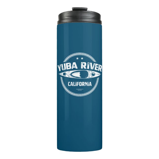 Yuba River California Kayaking Thermal Tumbler (Front)