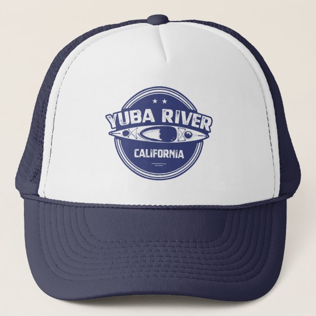 Yuba River California Kayaking Trucker Hat (Front)
