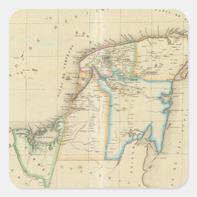 Yucatan, Mexico Square Sticker (Front)