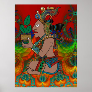 Yucatan Psychedelic Mexicano Visiones Poster