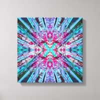 Yucca Op Art in Turquoise