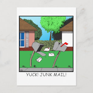 YUCK! JUNK FOOD! POSTCARD