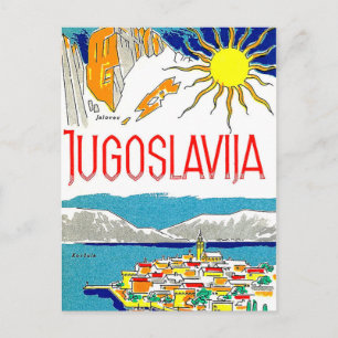 Yugoslavia, Adriatic sea, vintage travel postcard