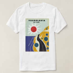 Yugoslavia By Car vintage travel poster T-Shirt