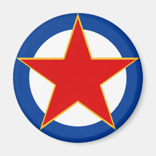 Yugoslavia country roundel flag symbol circle army magnet