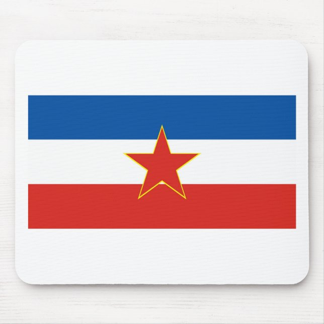 yugoslavia flag mouse mat (Front)