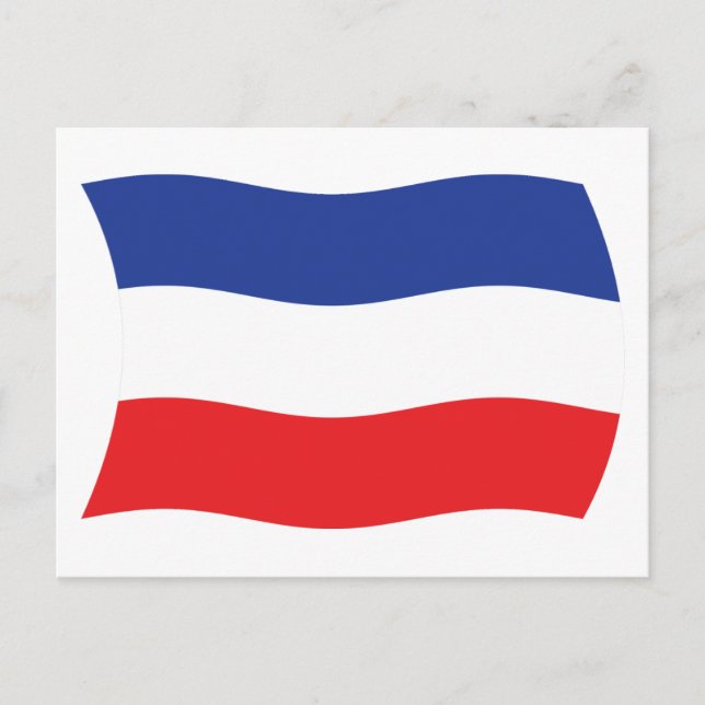 Yugoslavia Flag Postcard (Front)