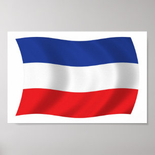 Yugoslavia Flag Poster Print