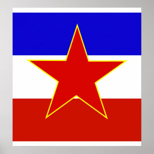 Yugoslavia High quality Flag Poster