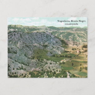 Yugoslavia, Monte Negro countryside Postcard