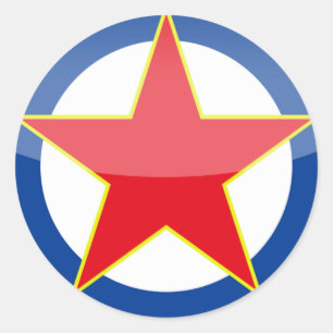 Yugoslavia - retro classic round sticker