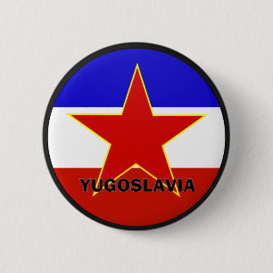 Yugoslavia Roundel quality Flag 6 Cm Round Badge
