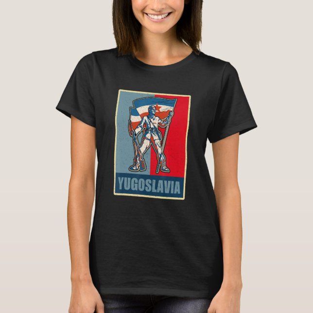 Yugoslavija Jugo Jebiga Tito Balkan Sfry Yugoslavi T-Shirt (Front)