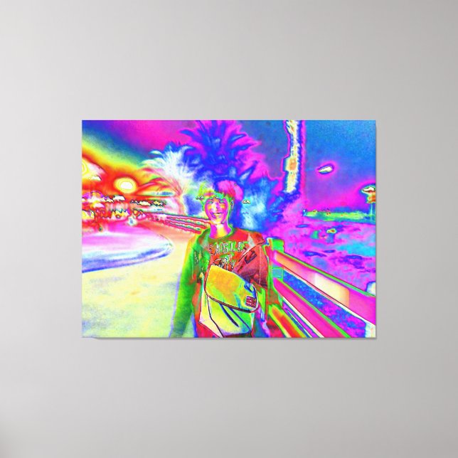 Yuji in Santa Monica Canvas Print (Front)