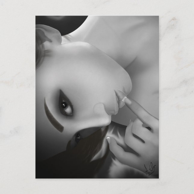 Yuki bw postcard (Front)