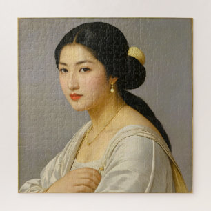 "Yuki Mori" Fine Art Woman's Portrait Jigsaw Puzzle