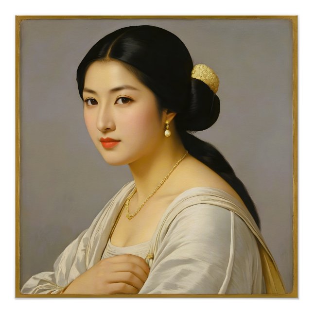 "Yuki Mori" Fine Art Woman's Portrait Poster (Front)