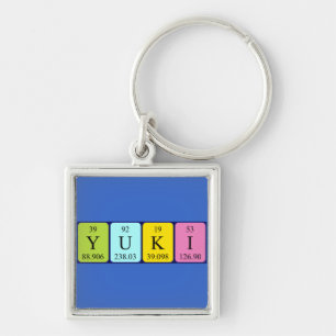 Yuki periodic table name keyring