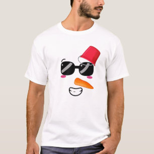Yukidaruma Snowman Face With Carrot I Kawaii Anime T-Shirt