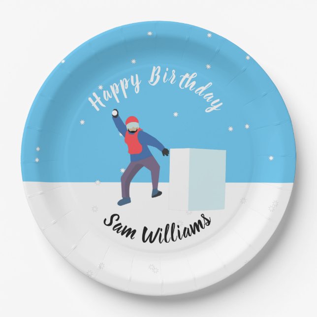 Yukigassen Paper Plate (Front)