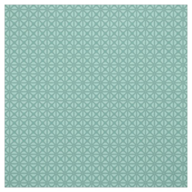 Yukka Green And Hint Of Pink Lattice Tile Pattern Fabric (Swatch)