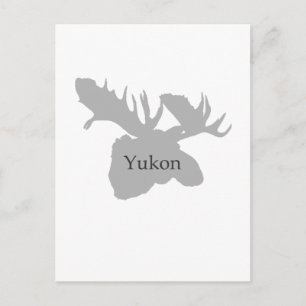 Yukon Canada Logo (moose) Postcard