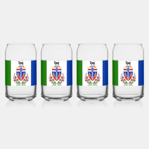 Yukon Flag Can Glass