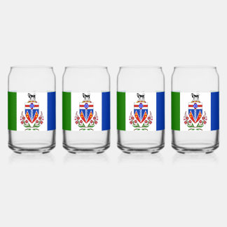 Yukon Flag Can Glass