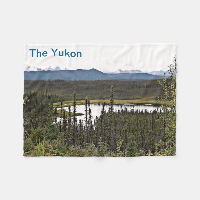 Yukon Pond Fleece Blanket (Front (Horizontal))