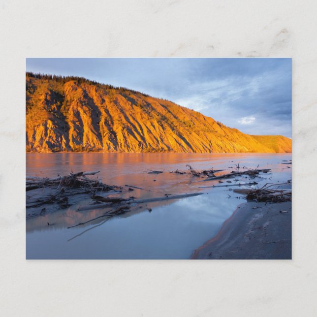 Yukon River clay bank Postcard (Front)