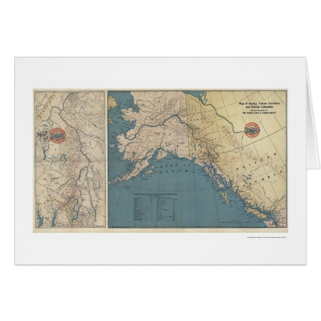 Yukon Territory Alaska Map 1904 (Front Horizontal)