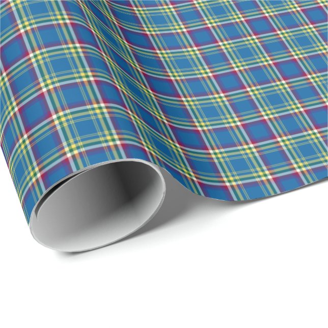 Yukon Territory Canada Tartan Wrapping Paper (Roll Corner)
