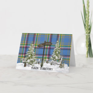 Yukon Territory Original Provincial Tartan Holiday Card