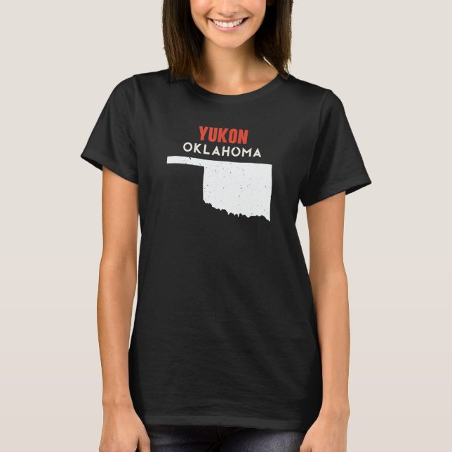 Yukon USA State America Travel Oklahoman T-Shirt (Front)